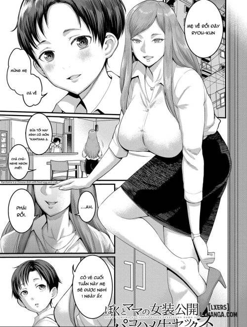 Truyenhentai18 - Đọc hentai Boku To Mama No Josou Koukai Pakohame Nama Sex Online